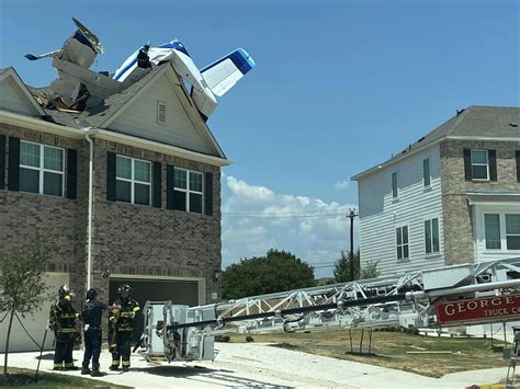 Jul 24, 2023 · Plane crash lands into home in Georgetown, 3 injured. Published: July 24, 2023, 7:30 AM Updated: July 24, 2023, 3:59 PM. Tags: news, texas, georgetown. The small plane crashed into a vacant two ... 